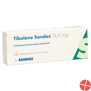 Tibolone 2.5 mg tbl Sandoz 28 pcs