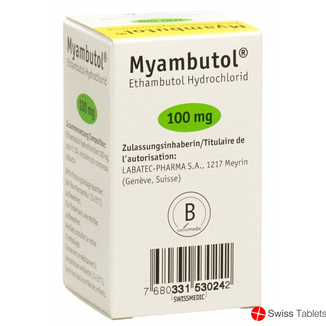 Myambutol Filmtabl 100 mg Fl 100 pcs