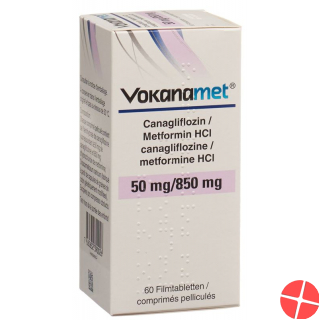Vokanamet Filmtabl 50/850 mg Fl 60 pcs