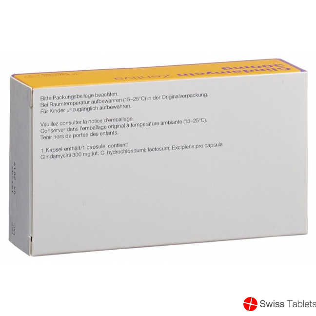 Clindamycin Zentiva Kapseln 300mg 16 Stück buy online