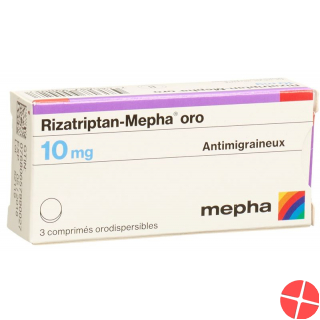 Rizatriptan-Mepha oro Schmelztabl 10 mg 3 pcs