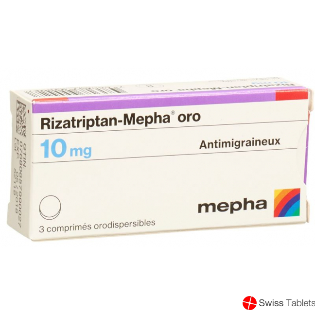 Rizatriptan-Mepha oro Schmelztabl 10 mg 3 pcs