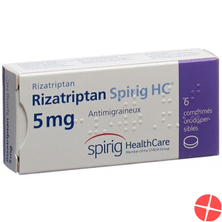Rizatriptan Spirig HC Schmelztabl 5 mg 6 pcs