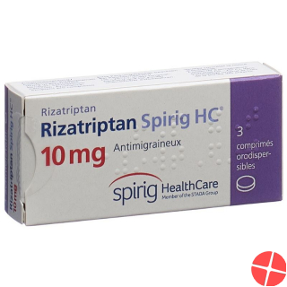 Rizatriptan Spirig HC Schmelztabl 10 mg 3 pcs