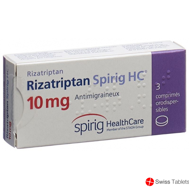 Rizatriptan Spirig HC Schmelztabl 10 mg 3 pcs