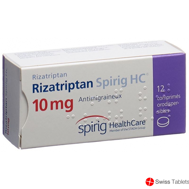 Rizatriptan Spirig HC Schmelztabl 10 mg 12 pcs