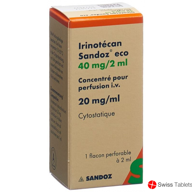 Irinotecan Sandoz eco Inf Konz 40 mg / 2 ml 2 ml Durchstf