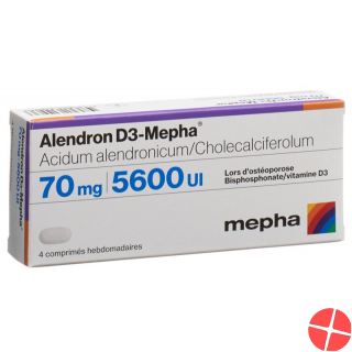 Alendron D3 Mepha week 70/5600 tablets 4 pcs