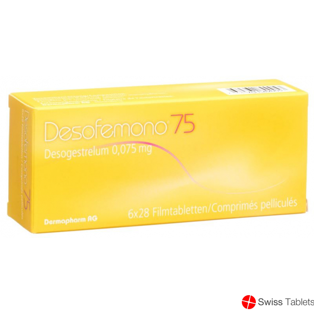 Desofemono Filmtabl 0.075 mg 6 x 28 pcs Desofemono Filmtabl 0.075 mg 6 x 28 pcs