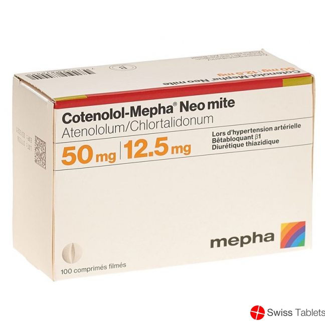 Cotenolol-Mepha mite Neo Filmtabl 50 / 12.5 100 pcs