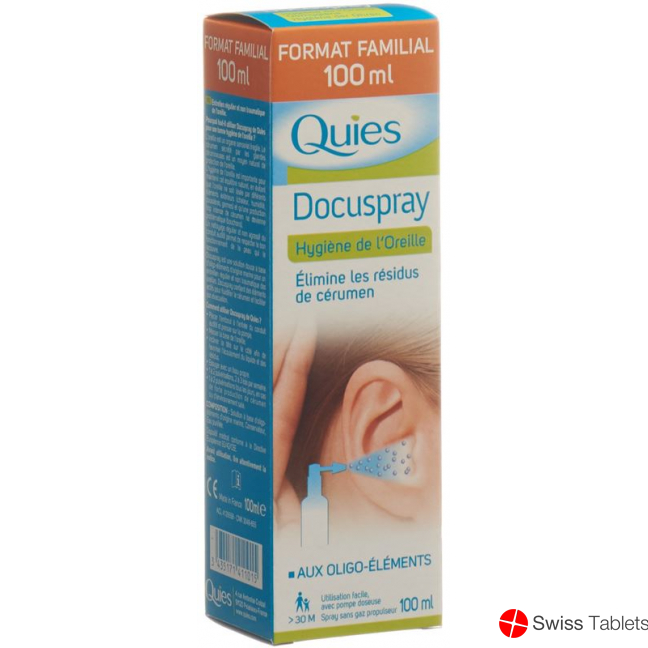 Quies Docuspray hygiene of the ears 100 ml