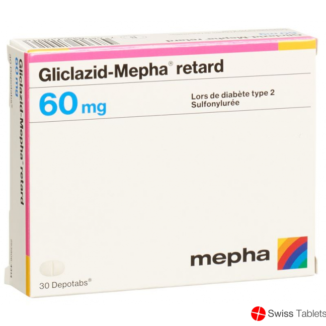 Gliclazid Mepha Retard Depotabs 60mg 30 Stück buy online