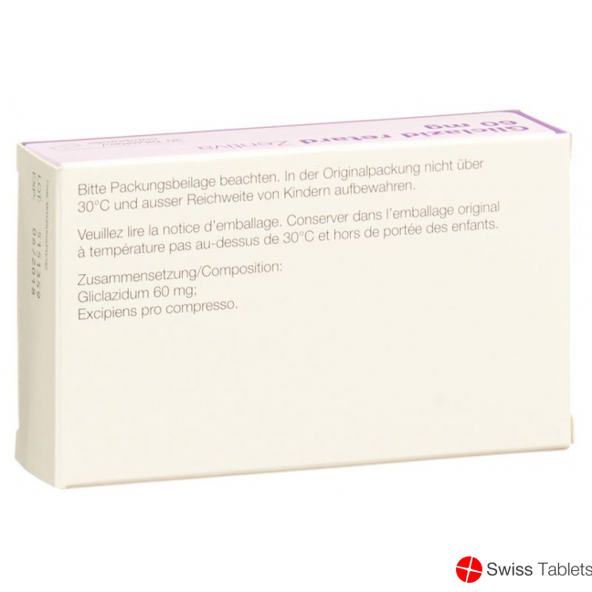 Gliclazide retard Zentiva Ret tbl 60 mg 30 pcs