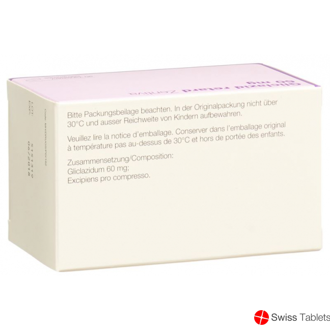 Gliclazide retard Zentiva Ret tbl 60 mg 90 pcs