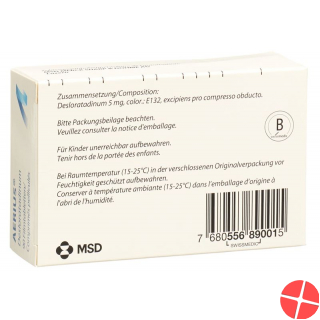 Aerius Filmtabl 5 mg 90 pcs