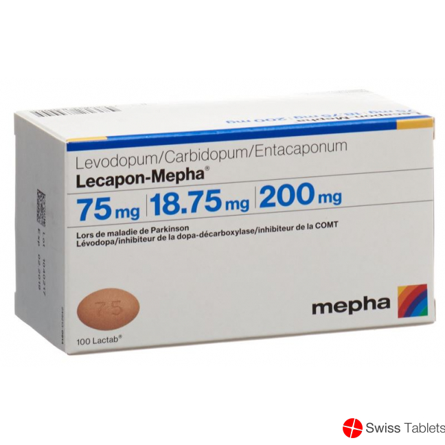 Lecapon-Mepha  75mg / 18.75mg / 200mg 100 film-coated tablets