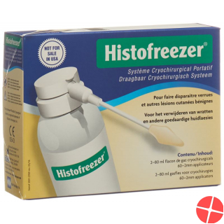 Histofreezer for warts and benign skin lesions small 2mm with 60 applicators 2 x 80 ml