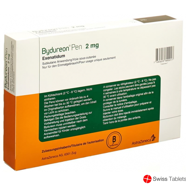 Bydureon Pen Trockensub 2 mg with solvent 4 pcs