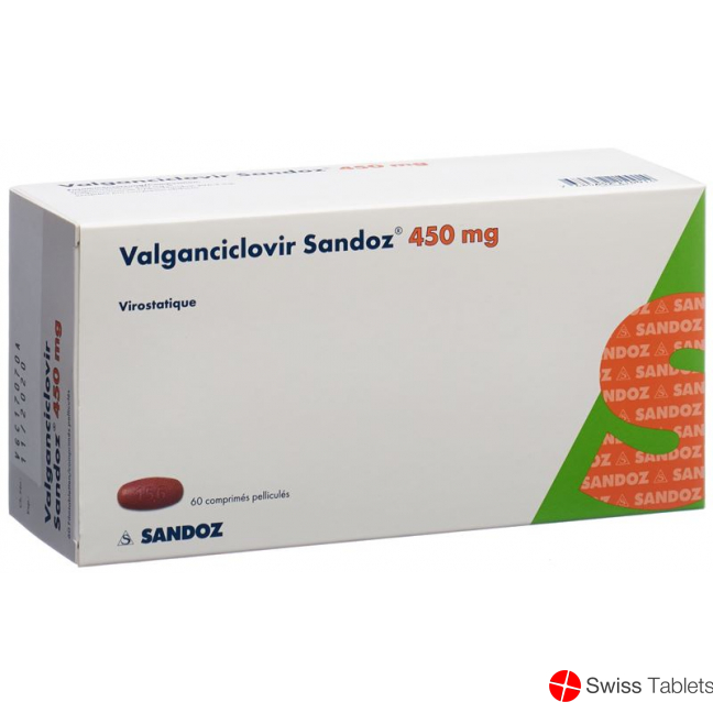 Valganciclovir Sandoz Filmtabletten 450mg 60 Stück buy online