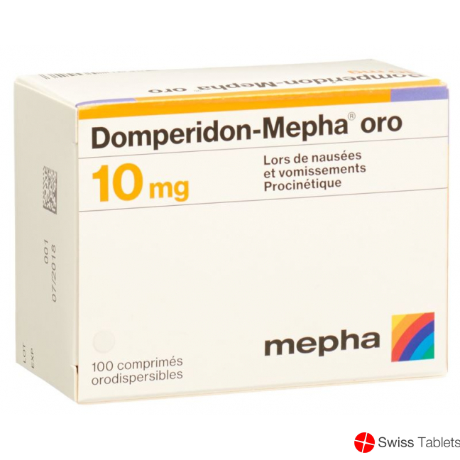 Domperidone Mepha oro Schmelztabl 10 mg 100 pcs