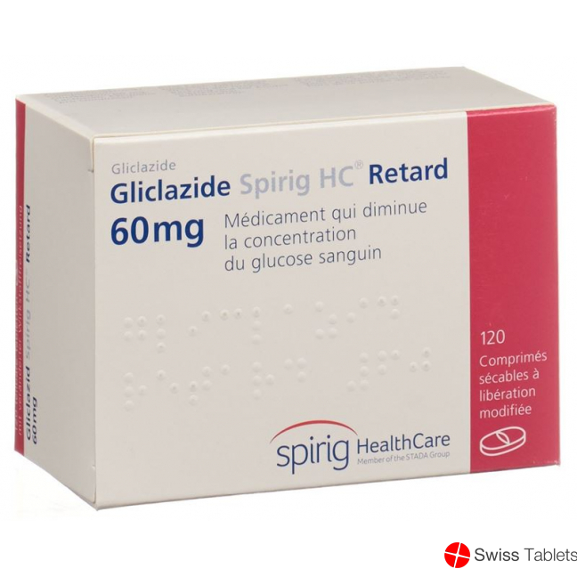 Gliclazide Spirig HC Ret Retard tablets 60 mg 120 pcs