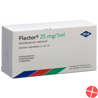 Flector Inj Lös 25 mg / 1ml syringe s.c./i.m. 3 pcs