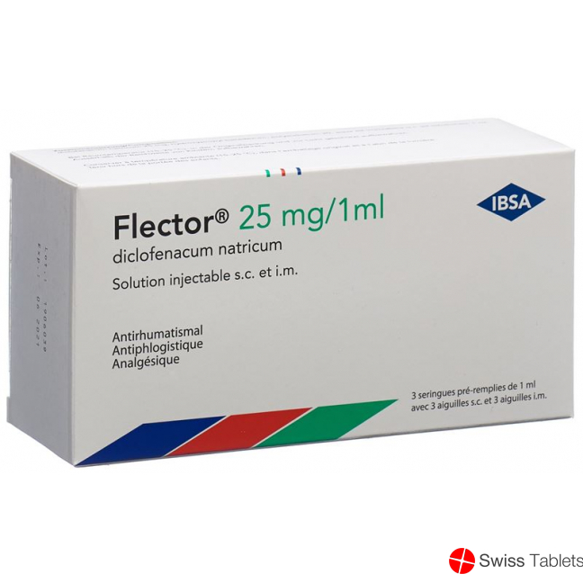 Flector Inj Lös 25 mg / 1ml syringe s.c./i.m. 3 pcs