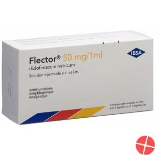 Flector Inj Lös 50 mg / 1ml syringe s.c./i.m. 3 pcs