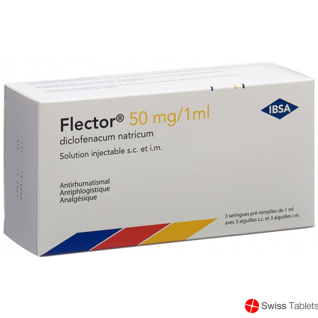 Flector Inj Lös 50 mg / 1ml syringe s.c./i.m. 3 pcs