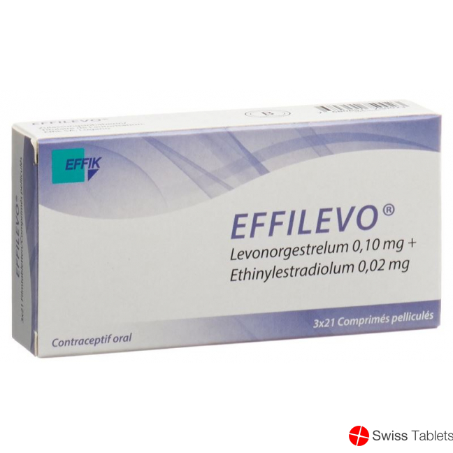 Effilevo Filmtabl 12:10 mg / 0.02 mg 3 x 21 pcs