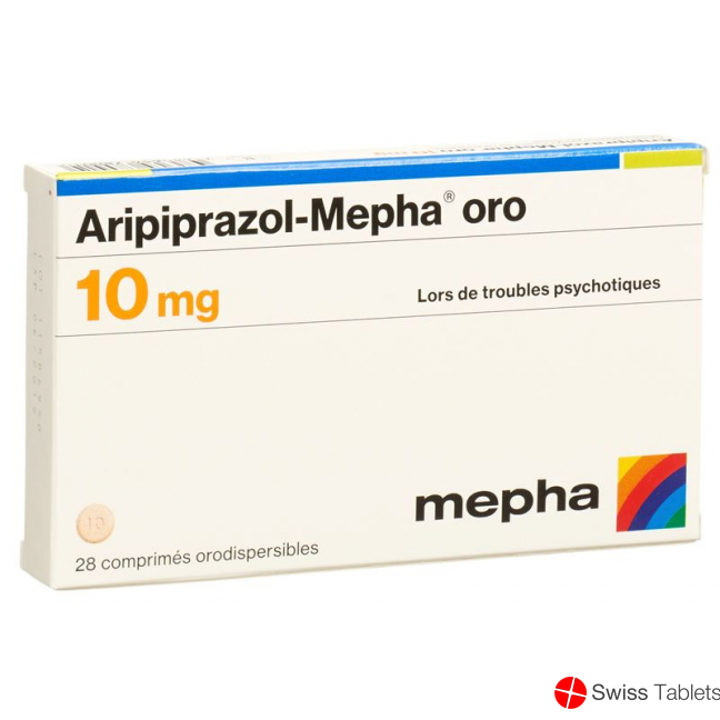 Aripiprazole Mepha oro Schmelztabl 10 mg 28 pcs