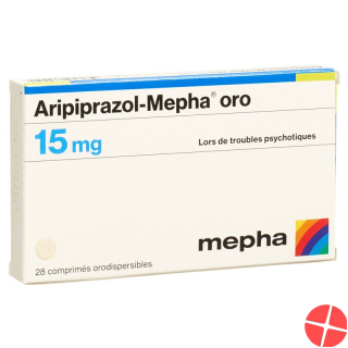 Aripiprazole Mepha oro Schmelztabl 15 mg 28 pcs
