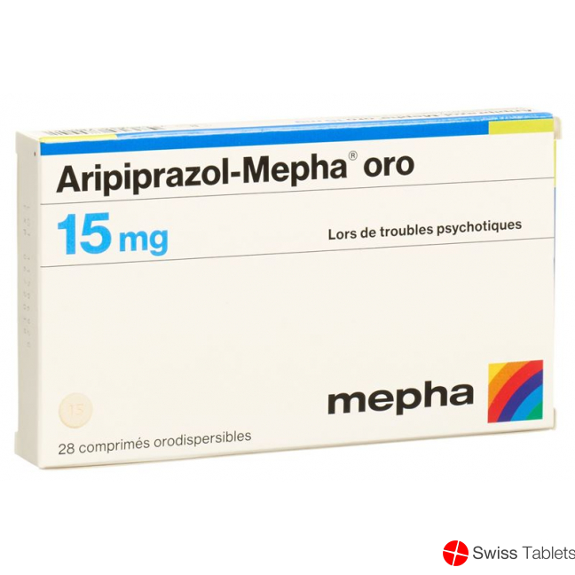 Aripiprazole Mepha oro Schmelztabl 15 mg 28 pcs