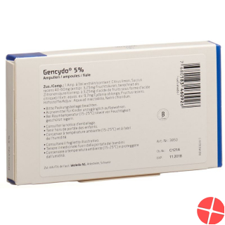 Gencydo Injektionslösung 5% 8 Ampullen 1ml