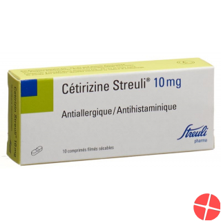 Cetirizine Streuli Filmtabl 10 mg 10 pcs