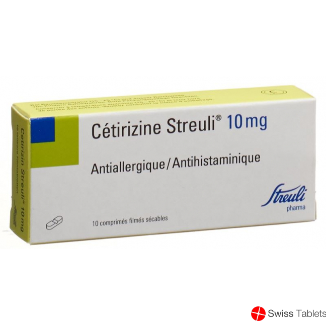 Cetirizine Streuli Filmtabl 10 mg 10 pcs
