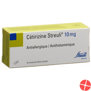 Cetirizine Streuli Filmtabl 10 mg 50 pcs