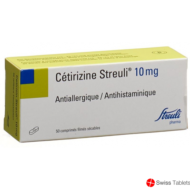 Cetirizine Streuli Filmtabl 10 mg 50 pcs