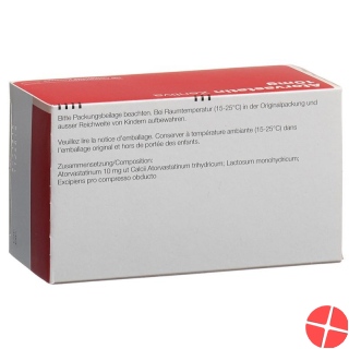 Atorvastatin 10 mg Zentiva Filmtabl 100 pcs
