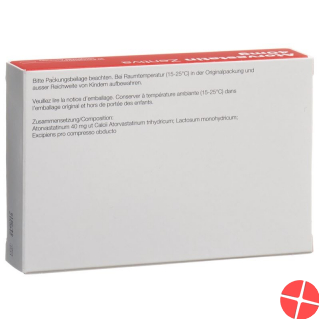 Atorvastatin 40 mg Zentiva Filmtabl 30 pcs