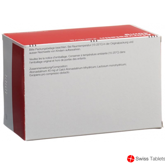 Atorvastatin 40 mg Zentiva Filmtabl 100 pcs