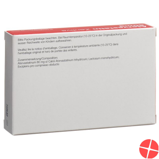 Atorvastatin 80 mg Zentiva Filmtabl 30 pcs