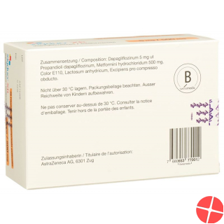 Xigduo XR Filmtabl 5 mg / 500 mg 28 pcs