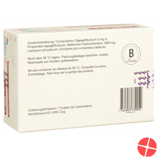 Xigduo XR Filmtabl 5 mg / 1000 mg 28 pcs