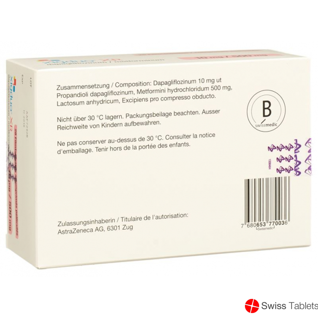 Xigduo Filmtabl XR 10 mg / 500 mg 28 pcs