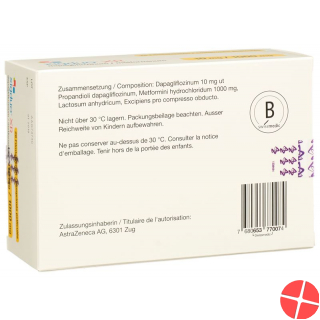 Xigduo Filmtabl XR 10 mg / 1000 mg 28 pcs