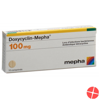 Doxycycline Mepha tbl 100 mg of 10 pcs