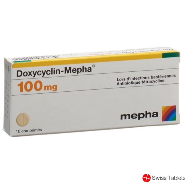 Doxycycline Mepha tbl 100 mg of 10 pcs