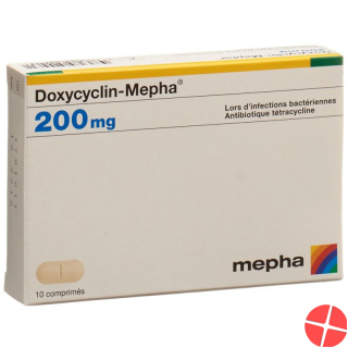 Doxycycline Mepha tbl 200 mg of 10 pcs