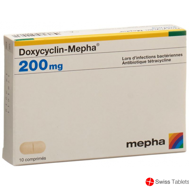 Doxycycline Mepha tbl 200 mg of 10 pcs